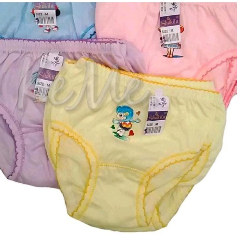 12 pcs| CD ANAK CEWE  SHAKILA POLKADOT MOTIF KATUN