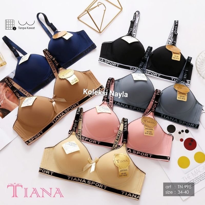 TERLARIS MANIS!!! BH/BRA TANPA KAWAT WANITA DEWASA MEREK TIANA MODEL SPORT | TERMURAH HARGA GROSIR!!