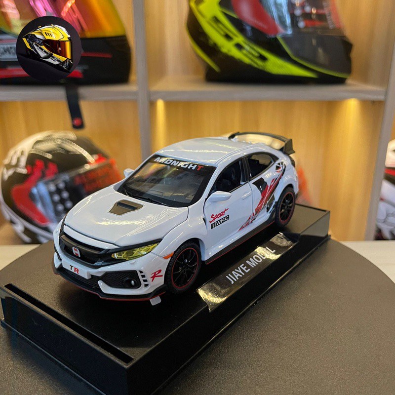 DIECAST Miniatur mobil honda civic turbo skala 1:32 putih