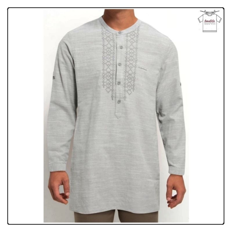CARDINAL Kemeja Koko Kurta Pakistan Lengan Panjang Terbaru Reguler Fit Original C0647.J04