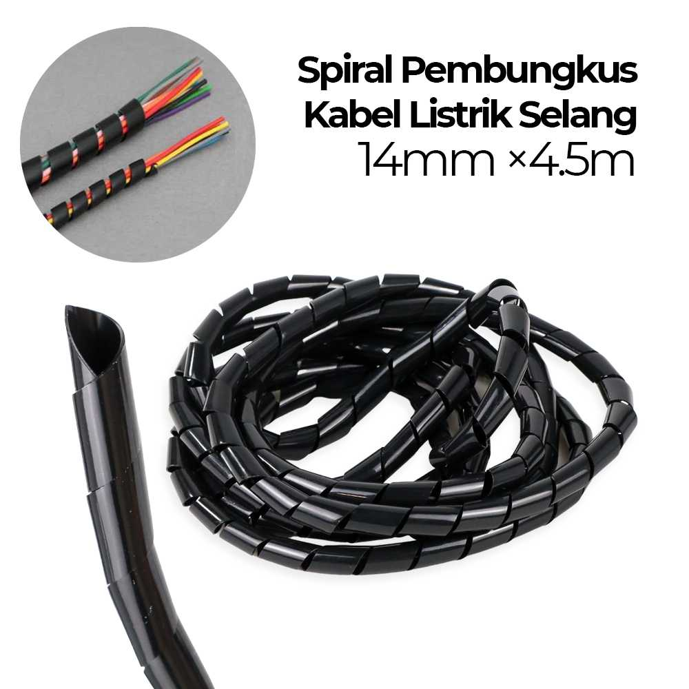 Spiral Pembungkus Pelindung Kabel Listrik Selang
