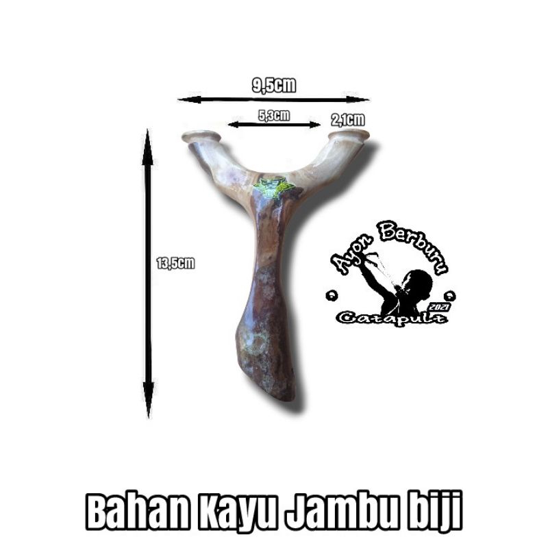 Ketapel OTT dati bahan kayu JAMBU BIJI/Ayon Catapult