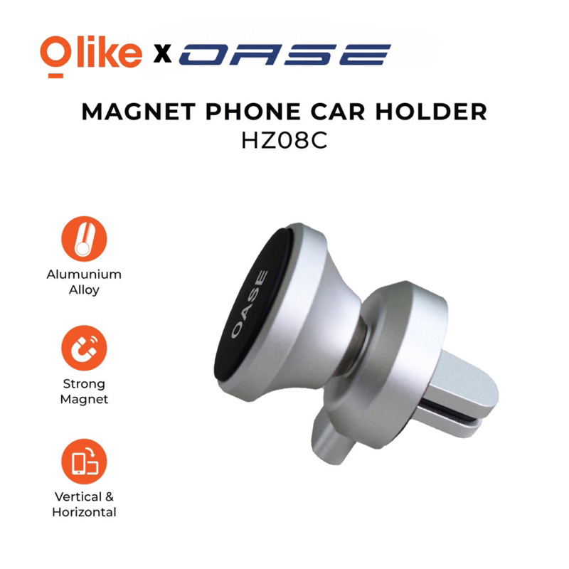 OLIKE x OASE Car Holder Magnetic Phone Mobil with Alloy HZ08C - Garansi 1 Tahun