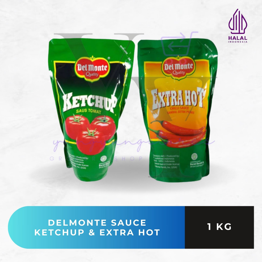 

Delmonte Saus Tomat Ketchup / Sambal Ekstra Hot Refill 1 Kg