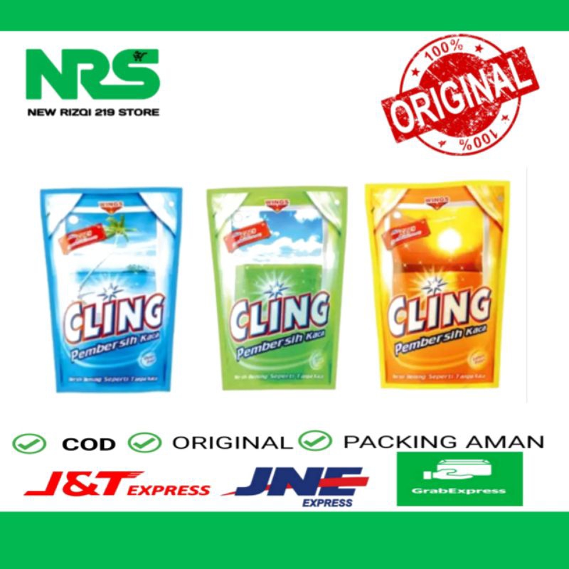 CLING Pembersih Kaca Biru 425ml