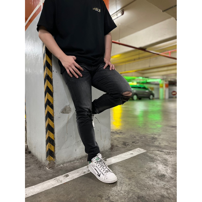 Ripyourdenim - Black Wash Ripped Jeans - Celana Jeans Pria