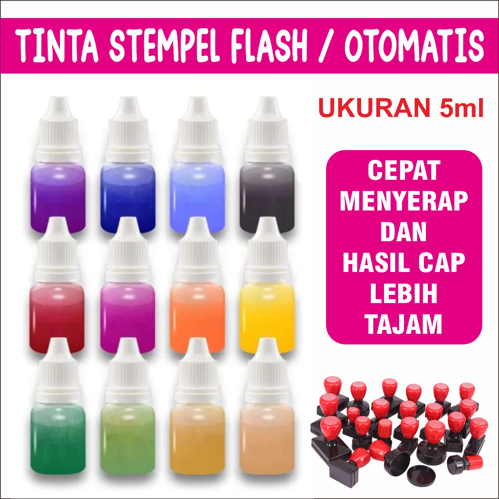 

Tinta Stempel Flash / Tinta Stempel Warna Otomatis (5ml)