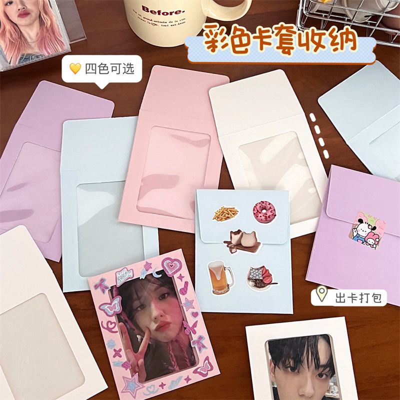 [Ready stock] amplop Packaging pastel lucu satuan kertas Kemasan Aksesoris photocard cahomm