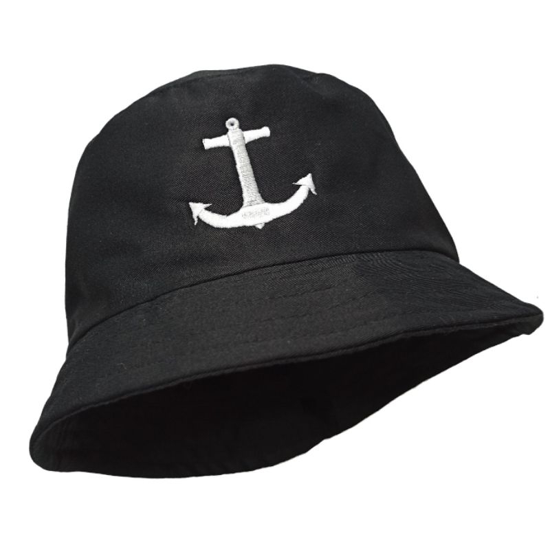 Topi Jangkar Besar Bordir Polo Baseball Cap Bucket Hat