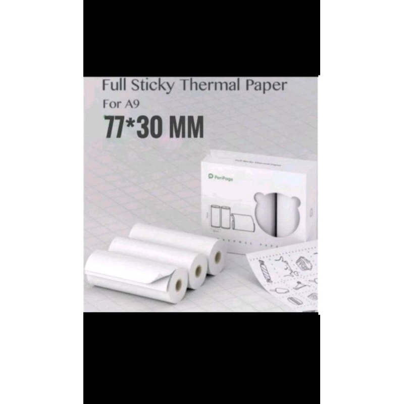 

Kertas Thermal Stiker Label UK.77x30 isi 10 pcs