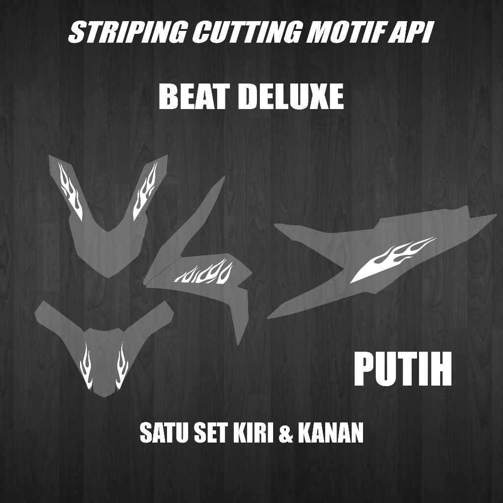Striping Beat Deluxe Cutting Motif Api Striping Hotwheel Style ( Beat Deluxe )