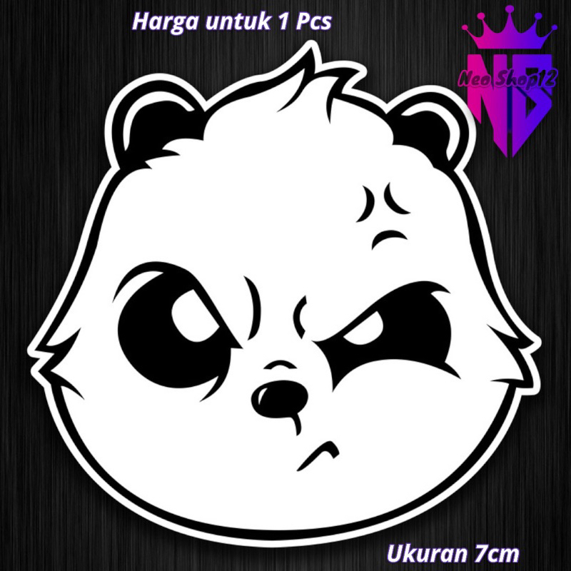 

Stiker Lucu Kepala Panda ukuran 7cm