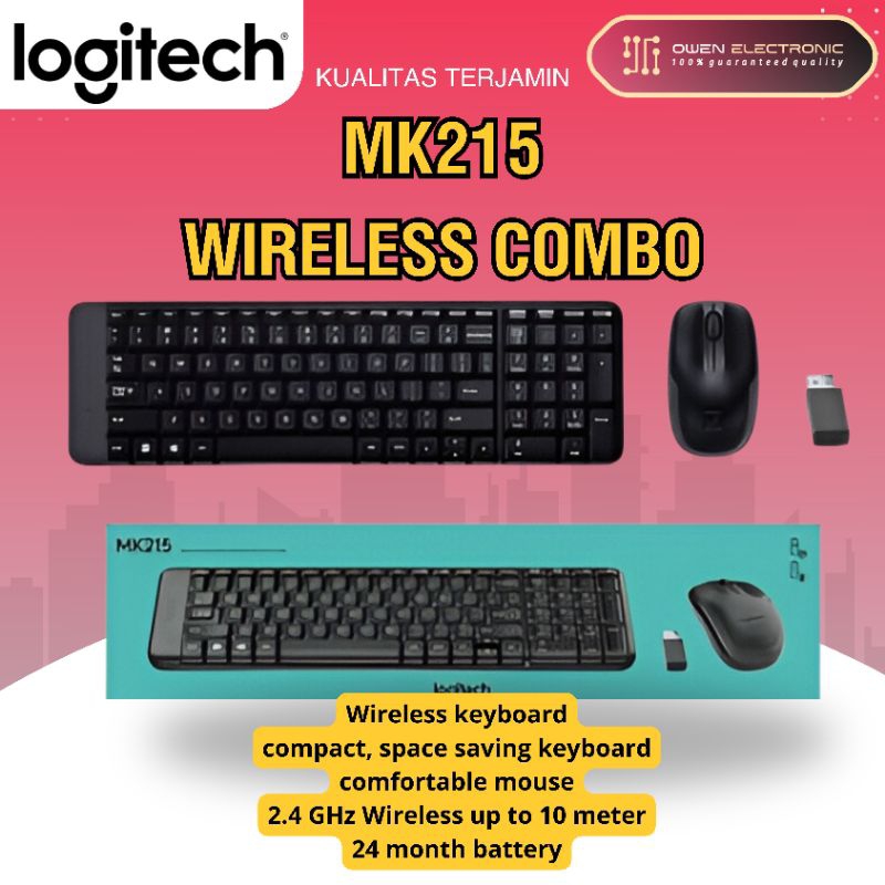 LOGITECH MK215 WIRELESS KEYBOARD