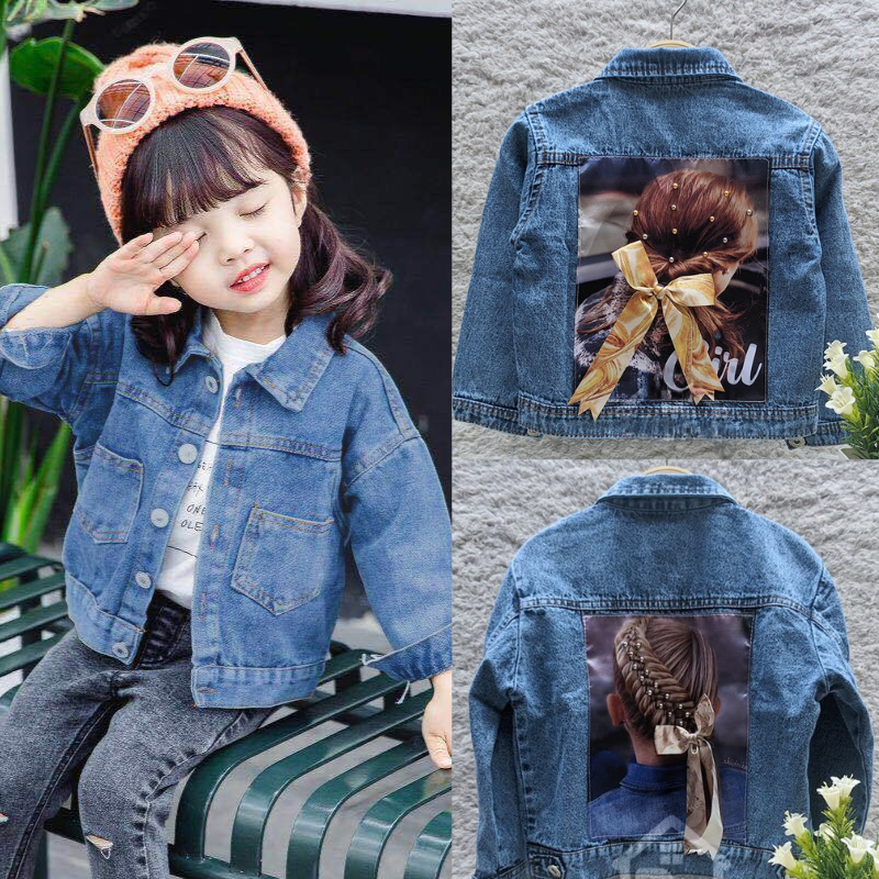 Jaket Jeans Anak Perempuan Usia 2 - 6 Tahun