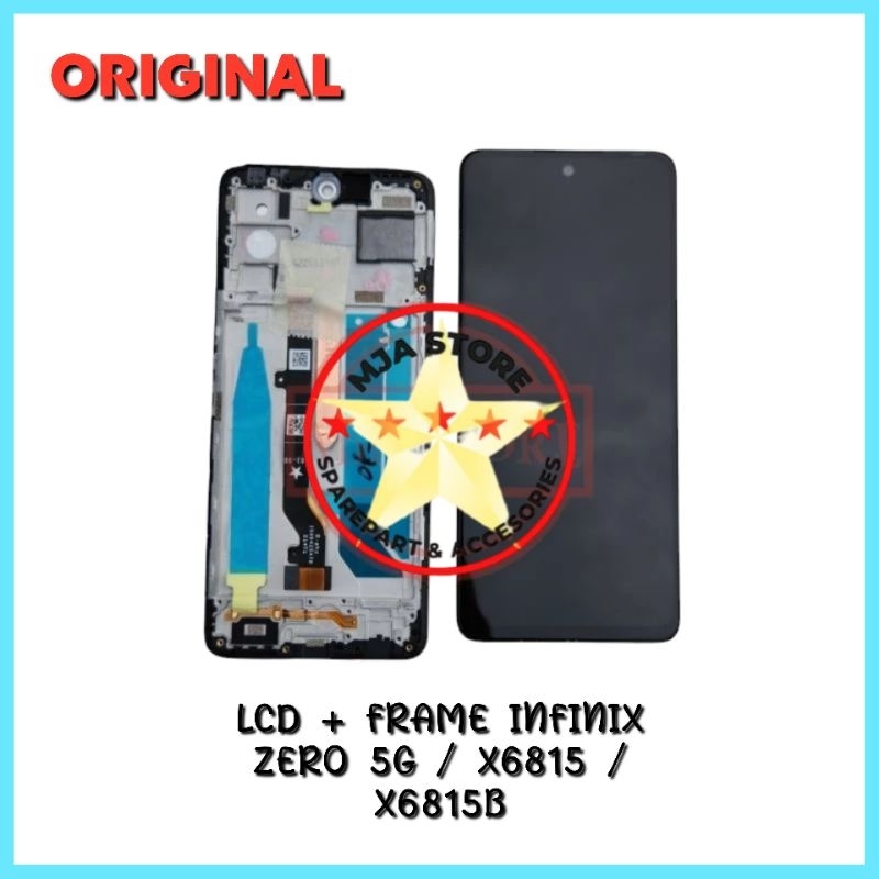LCD TOUCHSCREEN + FRAME INFINIX ZERO 5G X6815 - X6815B ORIGINAL