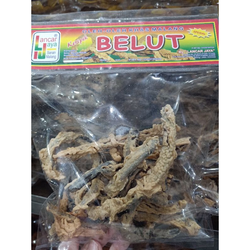 

Kripik Belut Lancar Jaya 150gram/keripikbelut/oleh-olehkhasmalang