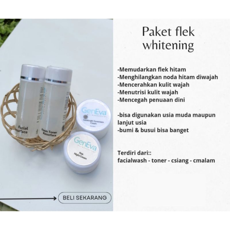 SKINCARE PAKET GENEVA  FLEK WHITENING
