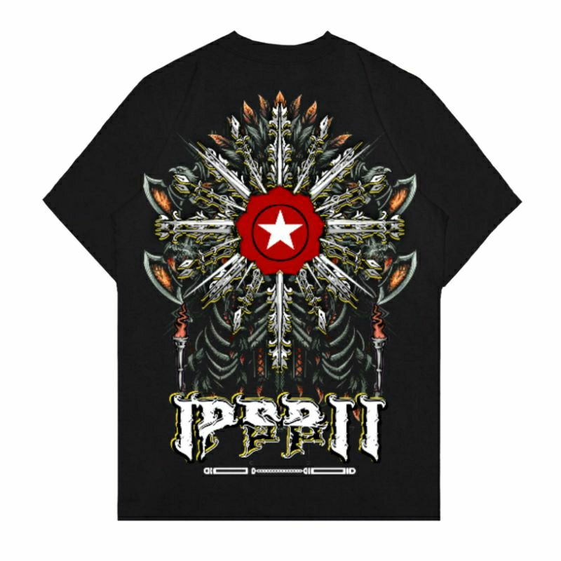 IPSBI STORE | Kaos Bunga Islam INDONESIA 24s SABLON A2  | v135