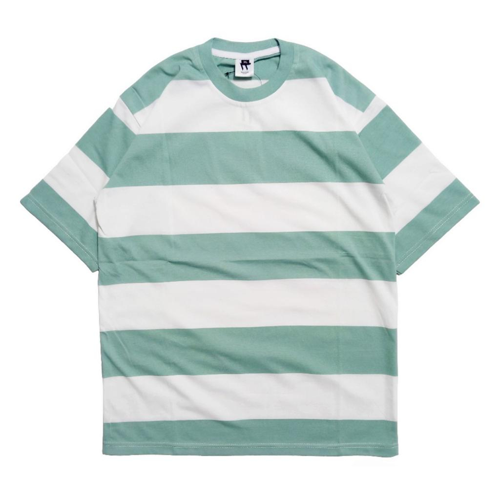 Kaos Salur Oversize Cotton Combed 24 | Kaos Kombinasi | Kaos Garis strip | Kaos Salur | Baju Lengan 