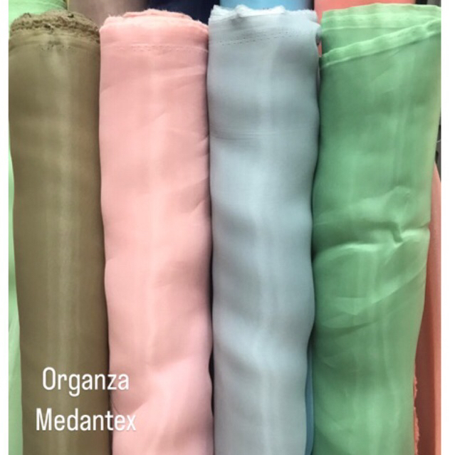 Organza premium/Bahan organza polos/Kain organza/mint