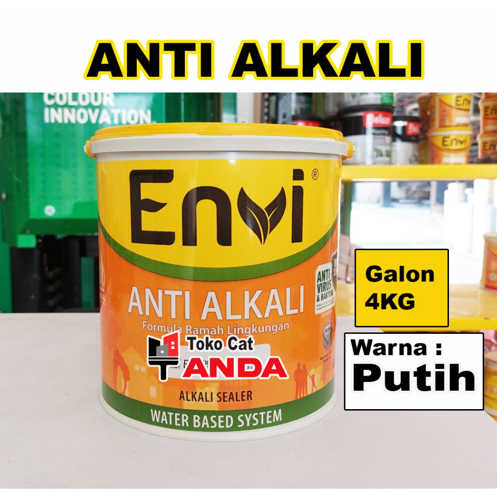 Cat Alkali sealer - ANti Alkali sealer envi - cat dasar tembok - cat tembok putih - plamir tembok