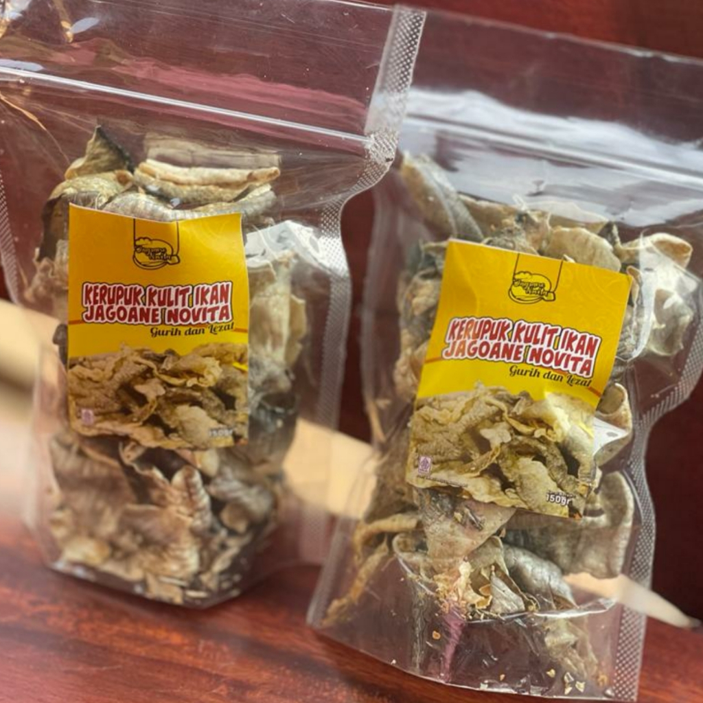 KRUPUK KULIT IKAN PATIN MENTAH JAGOANE NOVITA