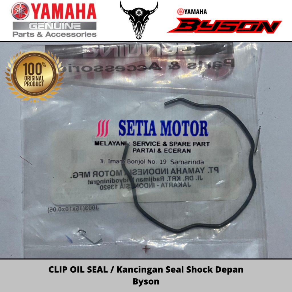 CLIP OIL SEAL / Kancingan Seal Shock Depan Byson
