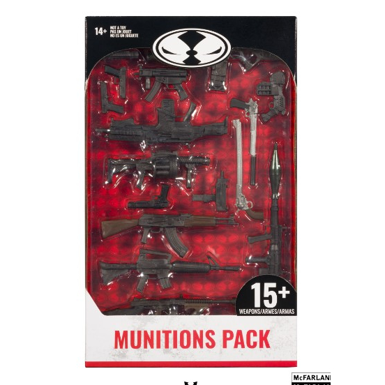 McFarlane Munitions pack spawn Munitions Exclusive Weapon Pack Figure
