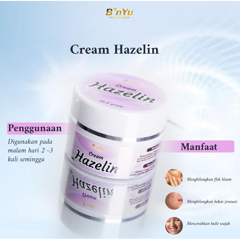 Cream Hazeline Skincare Bnyu Night Cream mencerahkan 2x lebih cepat sudah bpom