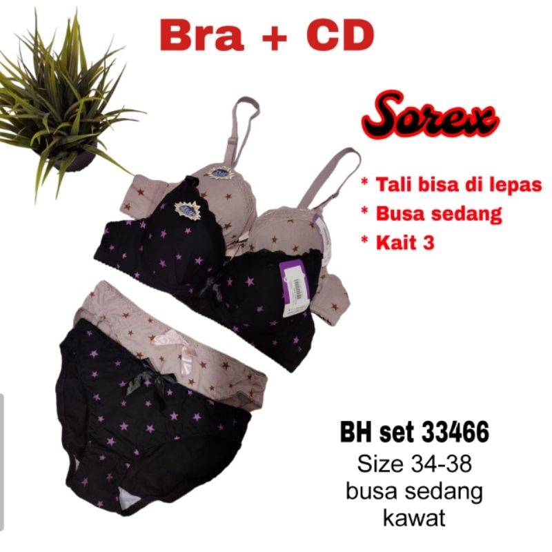 BH SET SOREX 33466, 33465 / PAKAIAN DALAM WANITA