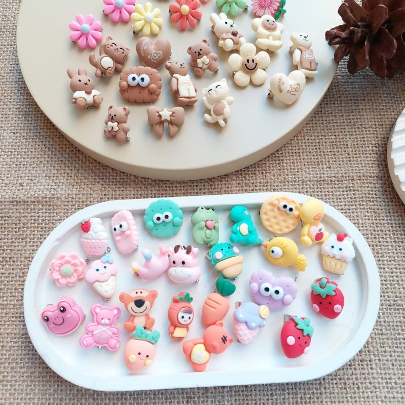 BROS KARAKTER / pin hijab / bros dagu / Bros Pin / Pin resin / Bros baju / Bros Hijab /Bros Bunga / 