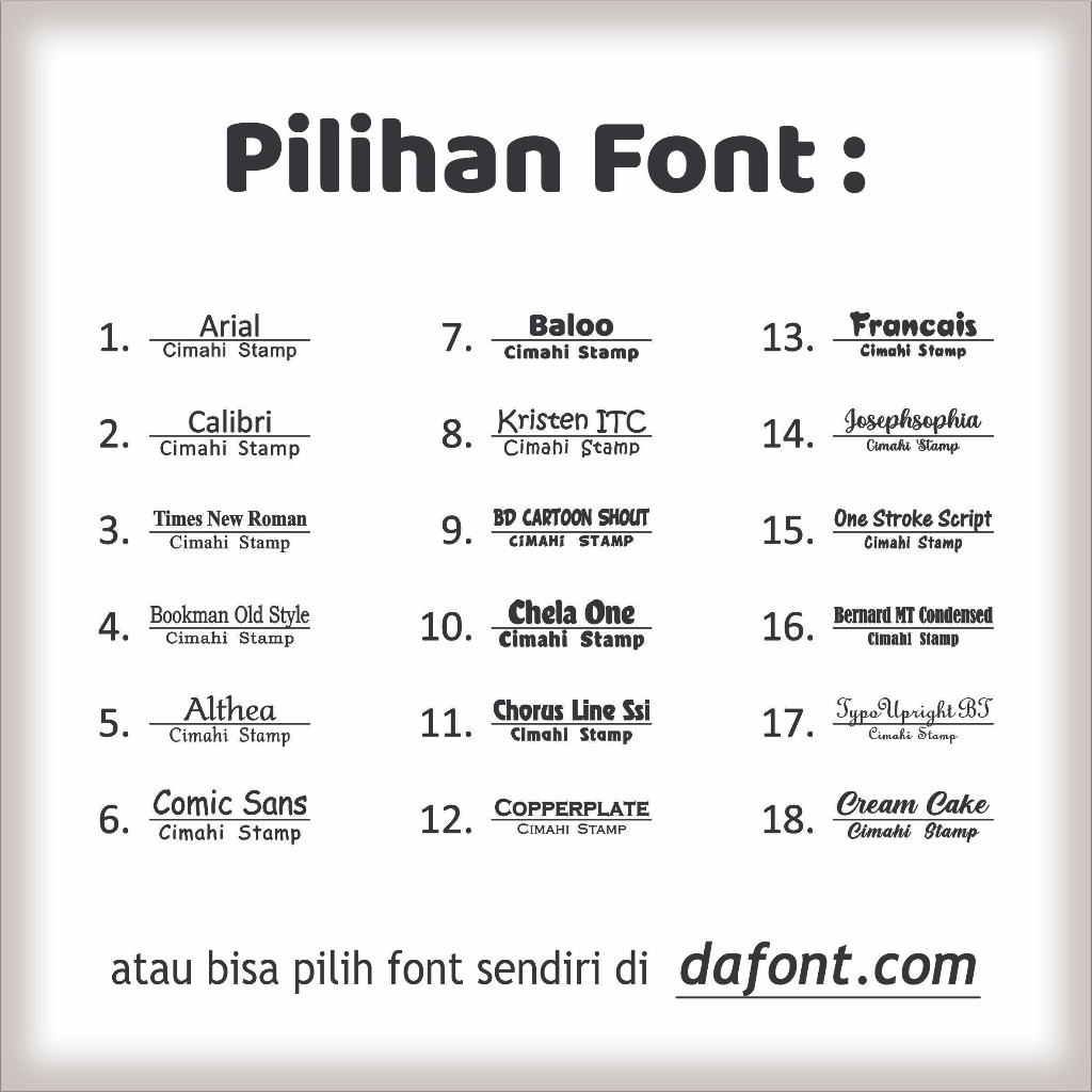 

STEMPEL LUNAS CUSTOM
