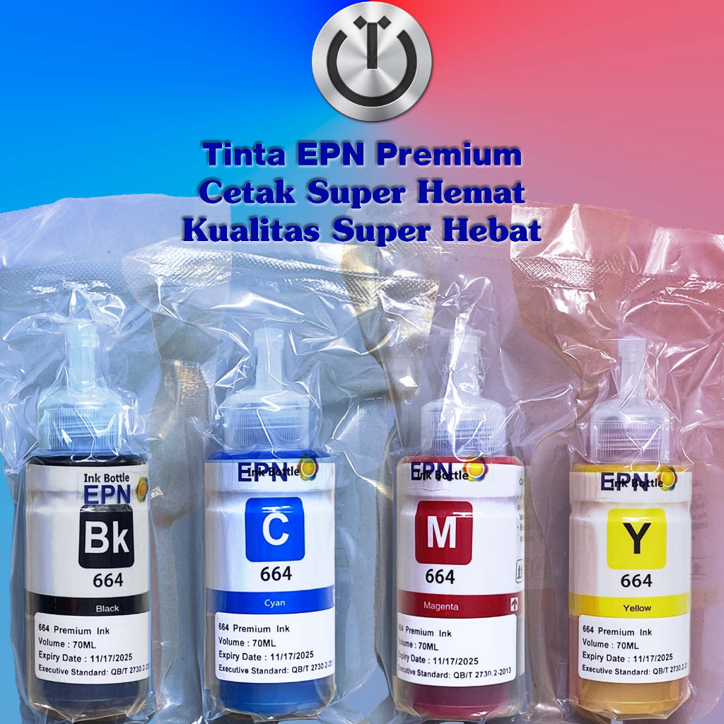 Epson Compatible T664 664 Tinta Refill EPN Compatible Epson 6641 6642 6643 6644 utk Printer L100 L11