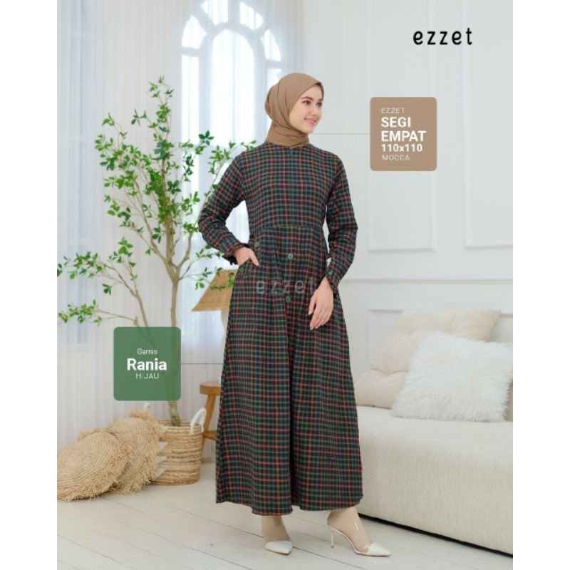 EEZET - GAMIS RANIA | TERBARU | KATUN FLANEL | POLO LINEN
