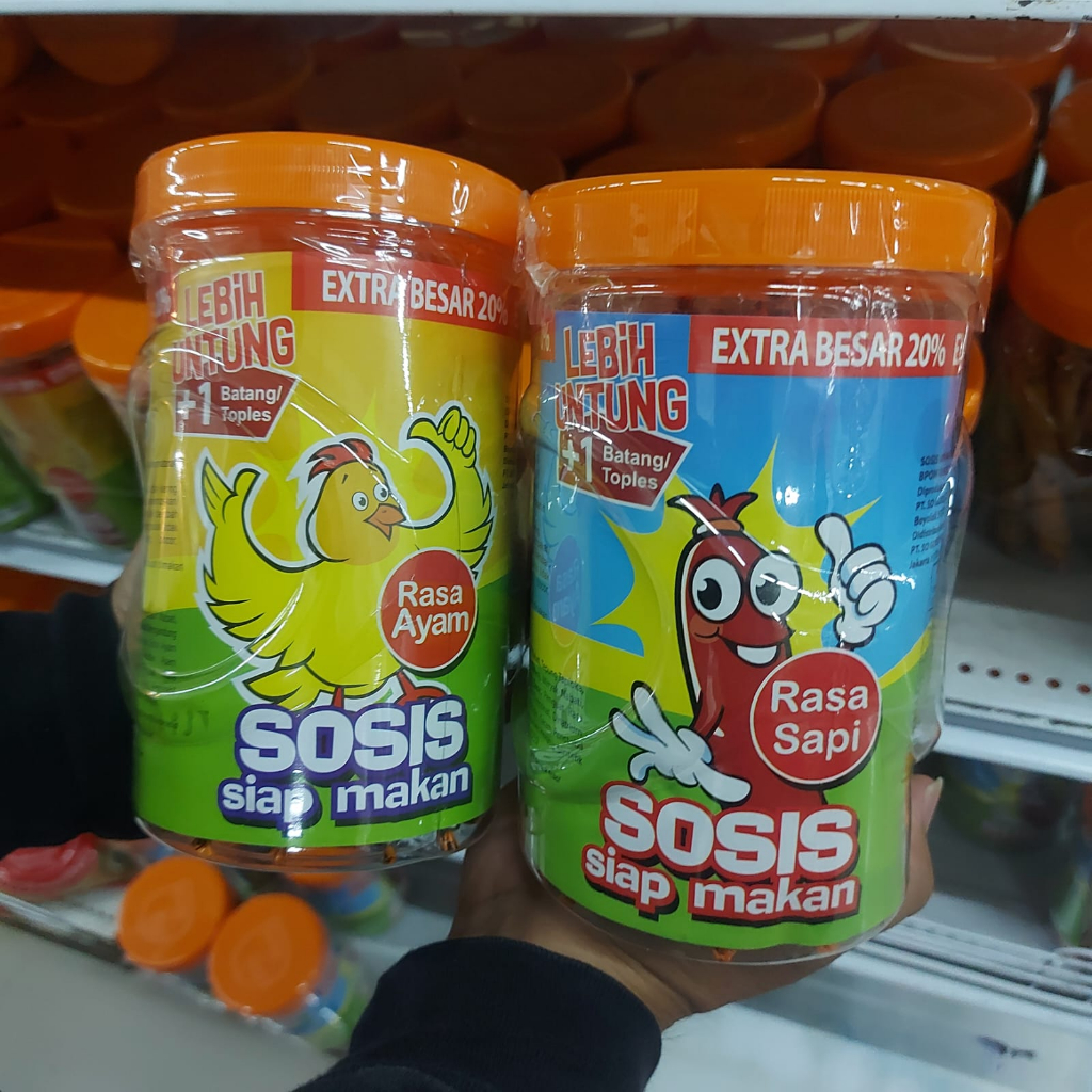 

Sosis Sonice Rasa Ayam Sapi isi 25pcs 1 Toples
