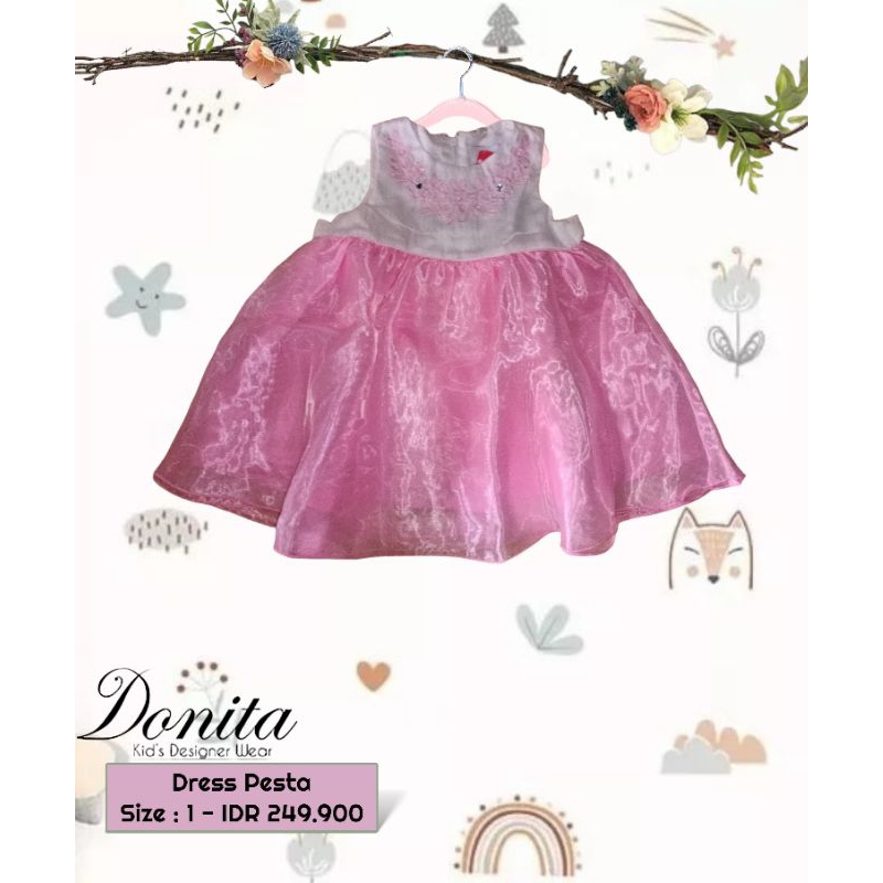 SALE Dress anak party Matahari / Donita Kids