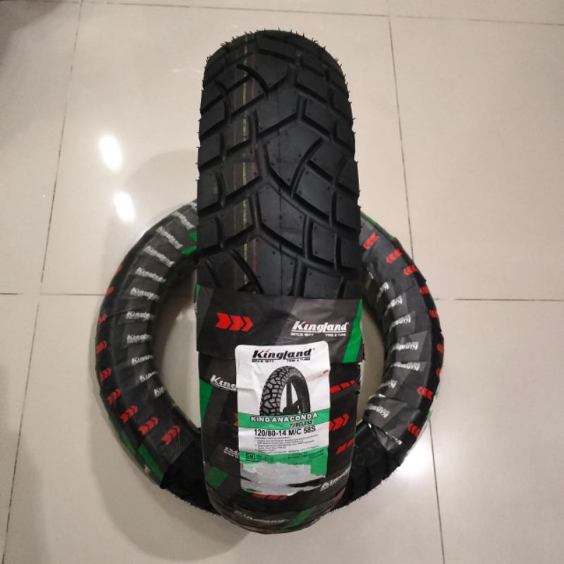 #Ban tubless 120/80 14 kingland anaconda (dual purpose)#