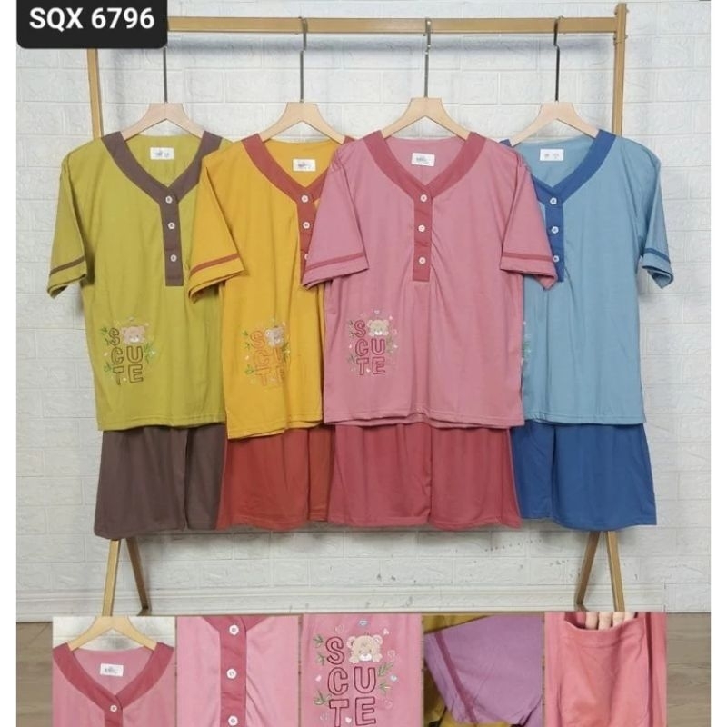 babydoll amro 3/4 jumbo label putih