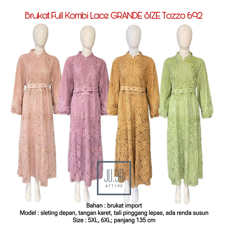 Dress Gamis Brukat JUMBO TOZZO 692