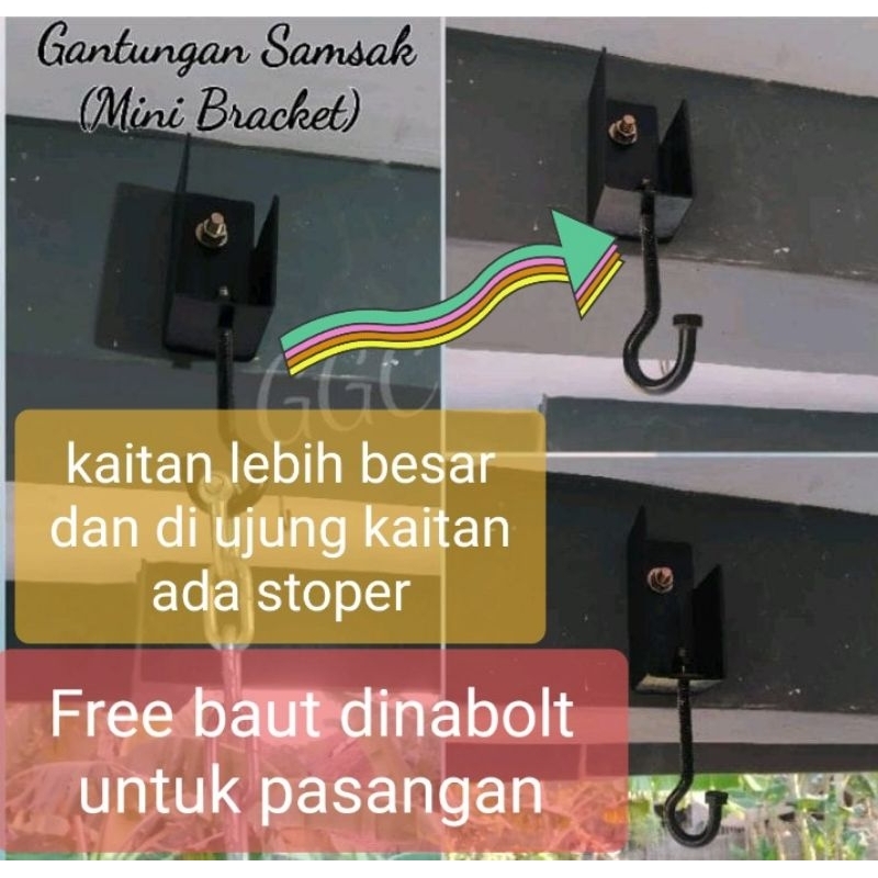 bracket samsak mini.gantungan ayunan bayi