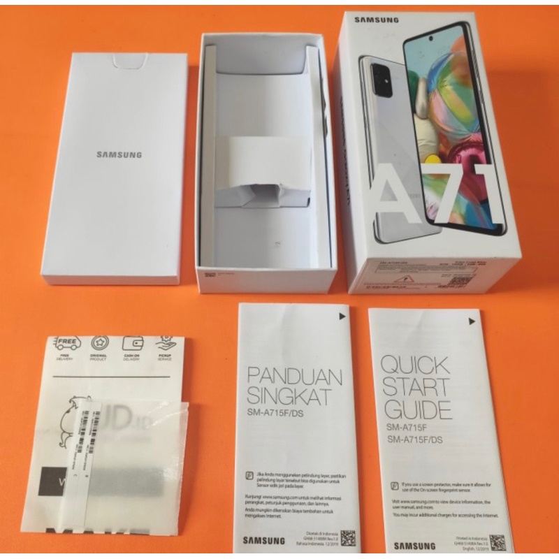 Dus Box Samsung Galaxy A71 Silver Resmi Sein Original 100% Copotan