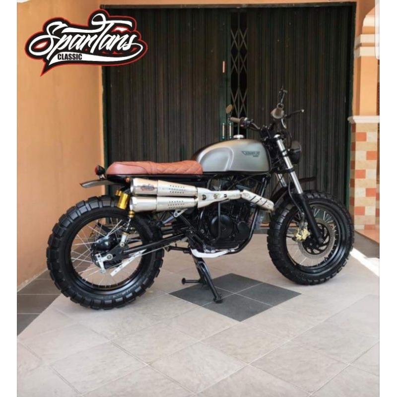 Scrambler Double untuk scorpio ORIGINAL Spartans