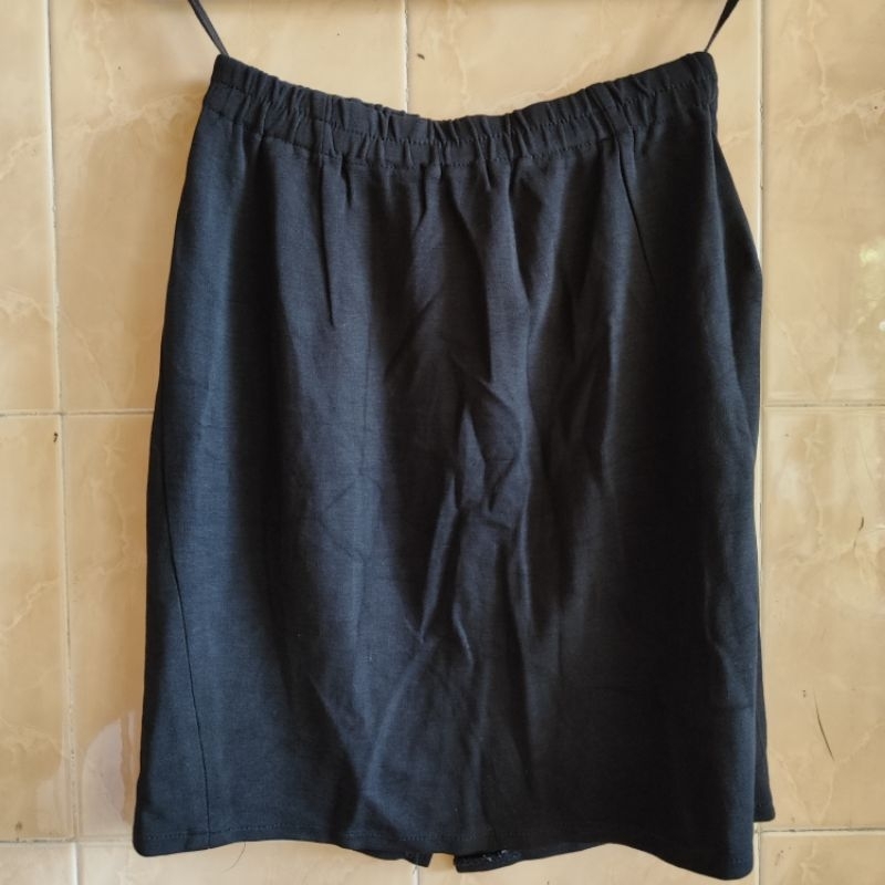 Rok Pendek Hitam Wanita / Black Short Skirt / Mini Skirt / Rok Span Hitam