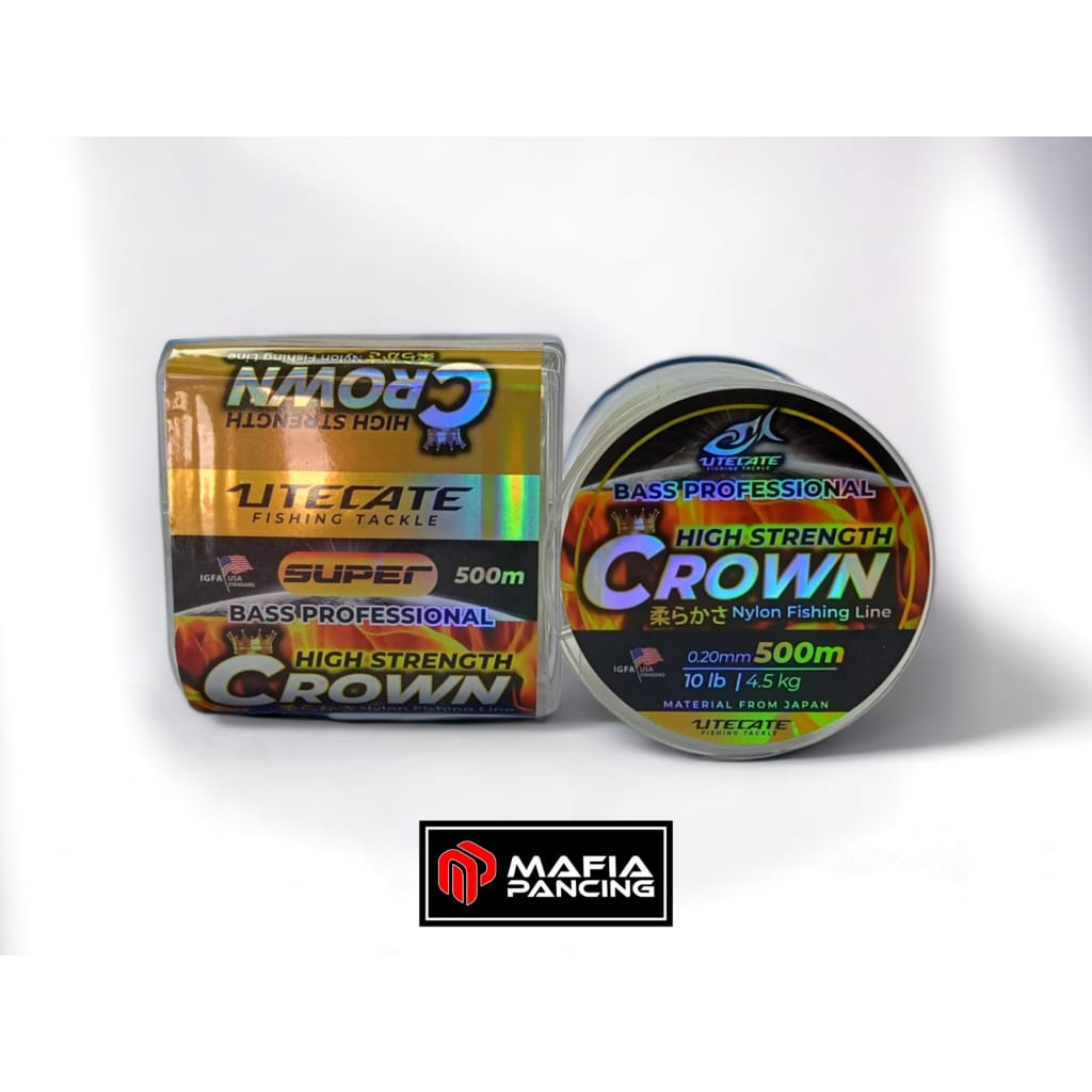 Senar pancing monofilamen UTECATE CROWN 500M