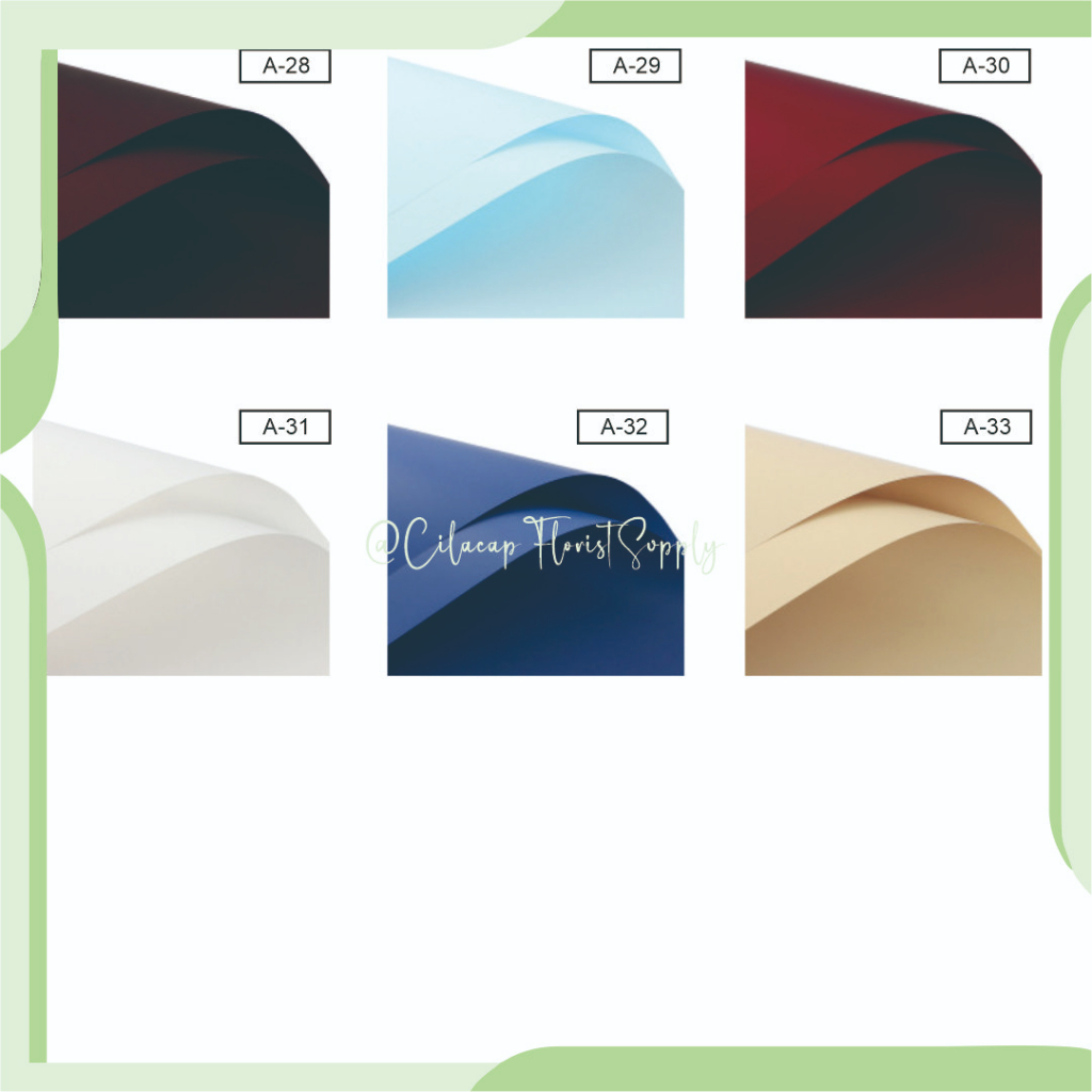 Kertas Buket CELLOPHANE Warna Polos Flower Wrapping CELLOPHANE