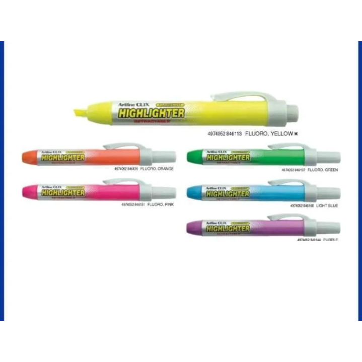 

Highlighter Artline Clix EK-63 - Retractable 4.0 mm Clicker