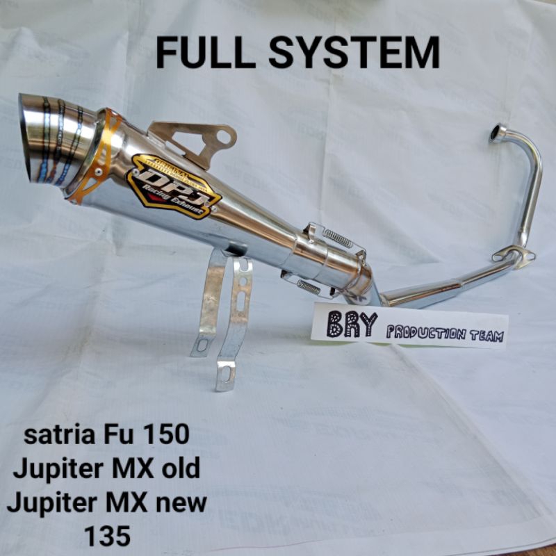KNALPOT RACING DPJ FULL SYSTEM JUPITER MX NEW 135/OLD SATRIA FU 150