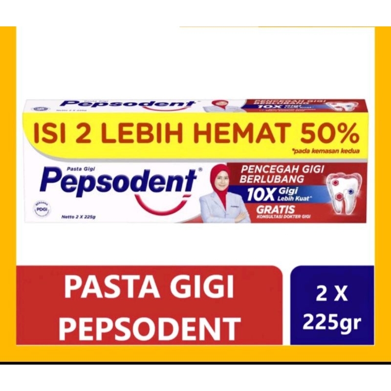 PEPSODENT ISI 2 × 225 gr