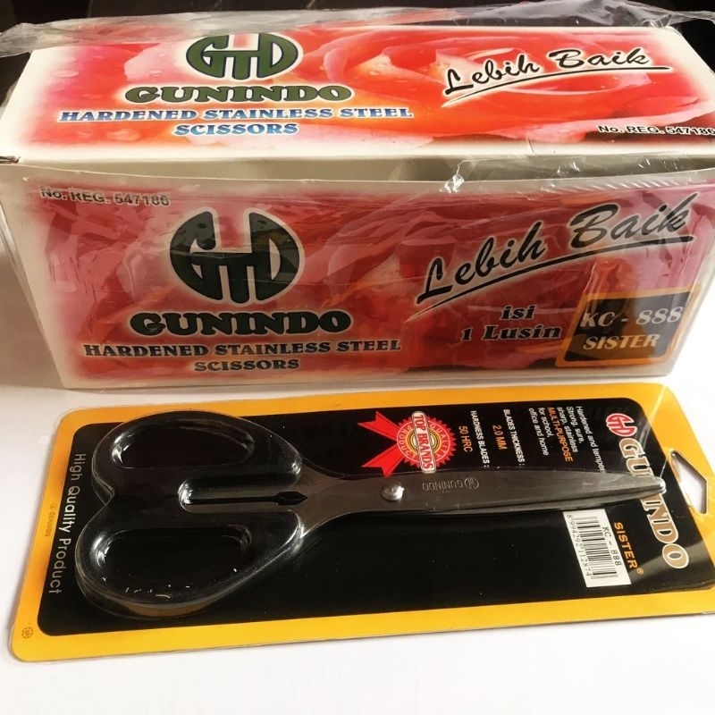 

Gunting Gunindo 16cm (12buah) Gunting Gunindo 838 Sedang
