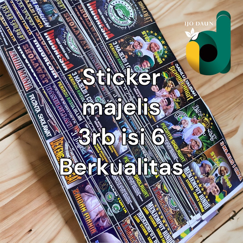 

Sticker Majelisan 3rb an Isi 6pcs ( Random )